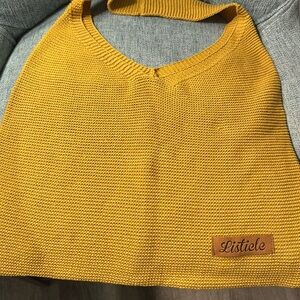 Mustard yellow Listicle Purse- Like New